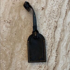 Dooney & Bourke Brown Leather Luggage Tag